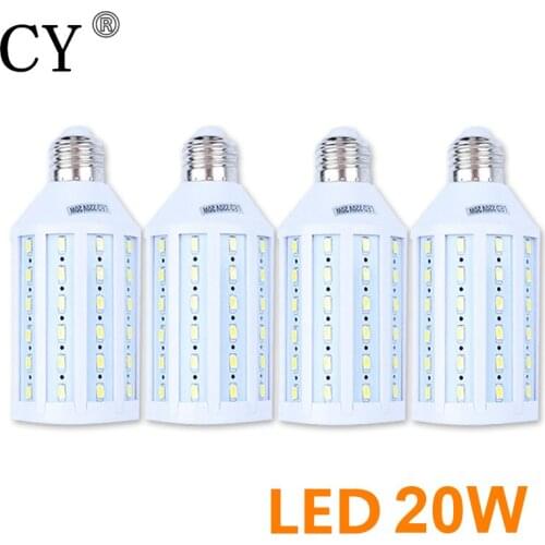 New 4Pcs E27 220v Photo Studio Bulb 20W 5730 SMD LED Video Light Corn Lamp Bulb & Tubes Photographic Lighting