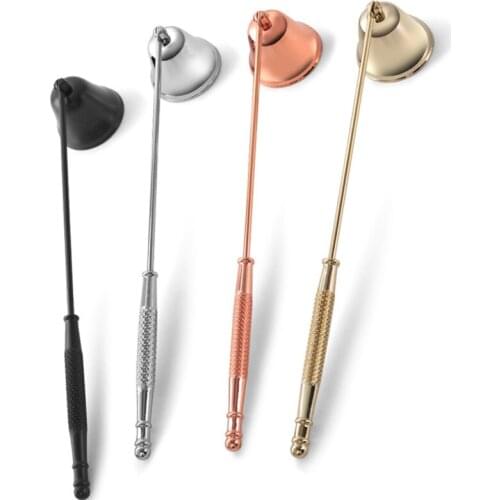 Candle Snuffer Accessories Vintage Decoration Candle Cover Tool Bell Shape Long Handle Banquet Safely Extinguish Candle Tool