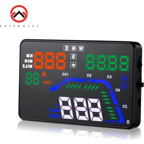 Headup Display Car GPS Speedometer Suitable for All Cars Overspeed Warning Car Accessories GPS Mode