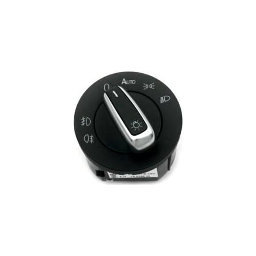 Car-styling Chrome Head Light Switch With Coming Home (Automatic) for Golf MK5