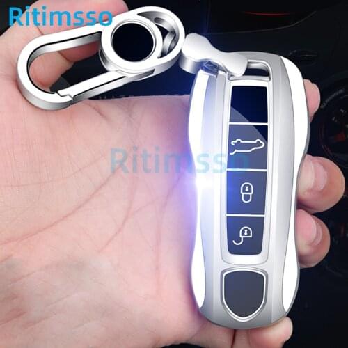 Tpu Car Key Case for Porsche Cayenne 958 911 996 Macan Panamera 997 944 924 987 987 Gt3 Cayman 987 Auto Holder Shell Cover