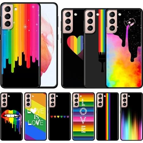LGBT Rainbow Pattern Phone Case For Samsung Galaxy SS20 S21 FE Ultra S10 Lite S9 S8 Plus S10E S7 Edge Soft Silicone Coque