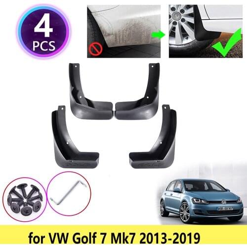 For VW Volkswagen Golf 7 MK7 2013 2014 2015 2016 2017 2018 2019 Mudguards Mudflap Fender Mud Flaps Muddy Splash Car Accessories