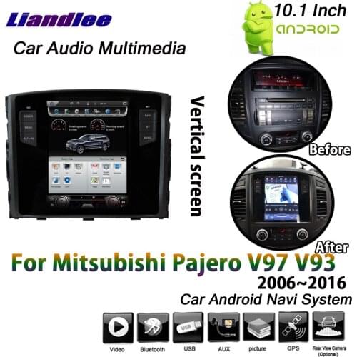 For Mitsubishi Pajero V97/V93 2006-2016 Car Android Multimedia GPS Navi Map Navigation 10.1" 2+32G 6.0 Vertical Screen