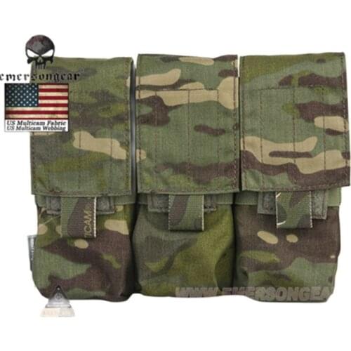 Emersongear LBT Style M4 556 762 Triple Magazine Pouch MOLLE Military Combat Mag Pouch Paintball Mag Holder Airsoft Gear