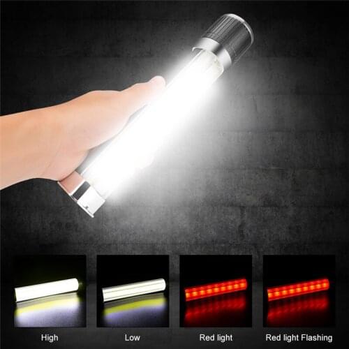 3800LM Flashlight Torch T6 LED Double Switch Design Linterna 7 Modes Rechargeable Flashlights for Hunting Cycling Climbing