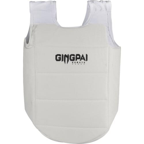 GINGPAI Adult Kids Chest Guard Sleeveless Taekwondo Karate Vest Boxing Sanda Body Guards Wesing Martial Arts Sports Equipment