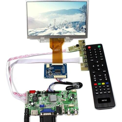 HD MI+VGA+AV+Audio+USB LCD Controller Board Wtih 7inch 800x480 LCD Screen AT070TN92 AT070TN93