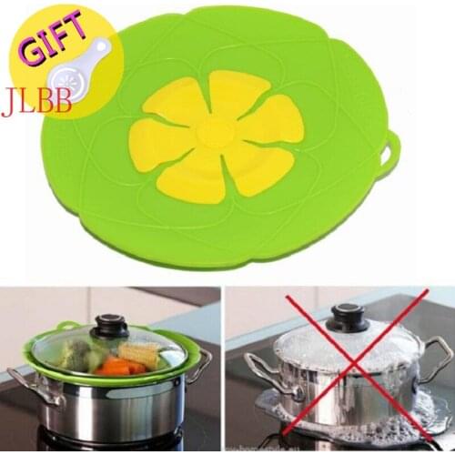 Kitchen Gadgets Silicone lid Spill Stopper Cover For Pot Pan Home Kitchen Cooking Tools Flower Cookware Kitchen Accessories