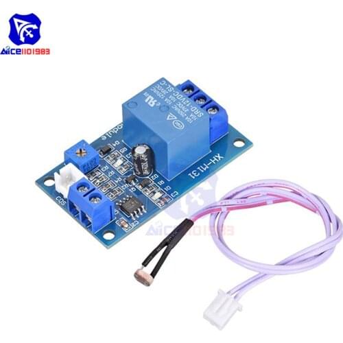 XH-M131 DC 5V 12V 10A Light Brightness Control Sensor Relay Module Light Control Switch Photoresistor Detective Sensor Relay