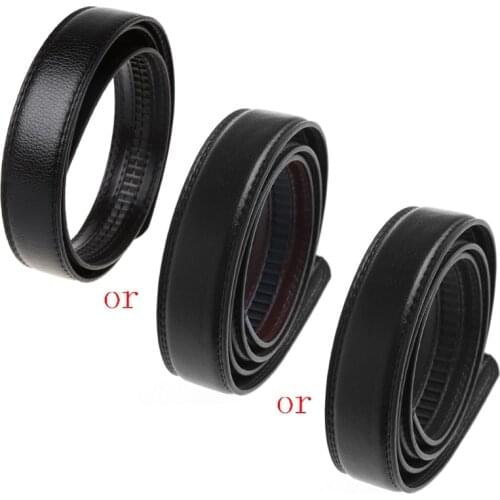 Mens Faux Leather Automatic Business Belt Replacing Waistband Without Buckle