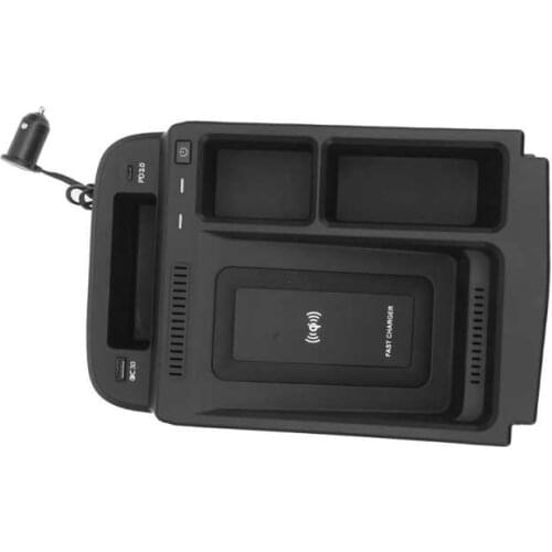 Car styling Anti-Slip Mat 15W Wireless Charger Armrest Storage Box QC3.0+PD3.0 Fast Charging Replacement for Honda CRV 17-21