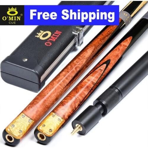 Original O'Min Shen Gong MASTER One Piece 3/4 Split Snooker Cue 9.5-10mm Tip Professional Snooker Cue with Excellent Extension