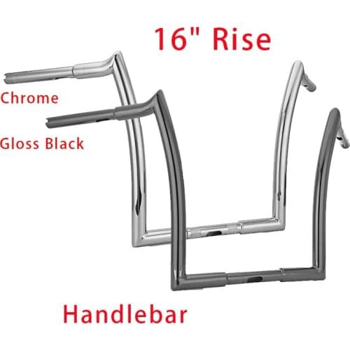 16" Rise Ape Hanger Bar Handlebar For Harley Road Glide CVO Road King Classic Motorcycle Accessories