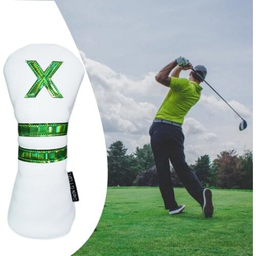 Durable PU Golf Wood Head Cover Drivers Headcover for Travel Transport Scratch Proof Protection Long Neck Protect Sleeve