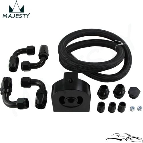 Performance Oil Filter Relocation Kit Fit For G M LS LSX LS1 LS3 4.8 5.3 5.7 6.0 BK