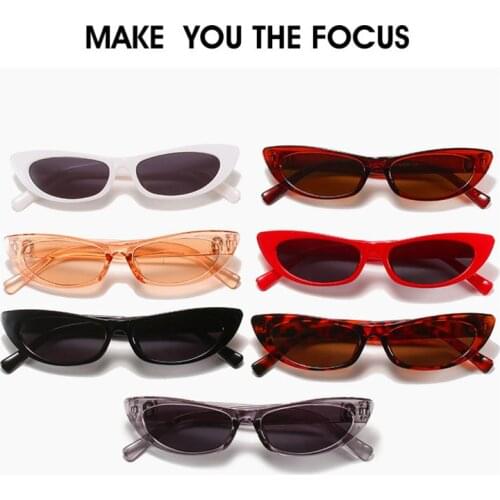 New Fashion Vintage Cats eye Sunglasses Women Brand Designer Retro Sunglass Rectangle Sun Glasses Female UV400 Lens Eyewears