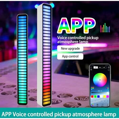 LED Strip Light Sound Control Pickup Rhythm Light Music Atmosphere Lamp Bar USB RGB Colorful Stage Lighting Effect for Car Party