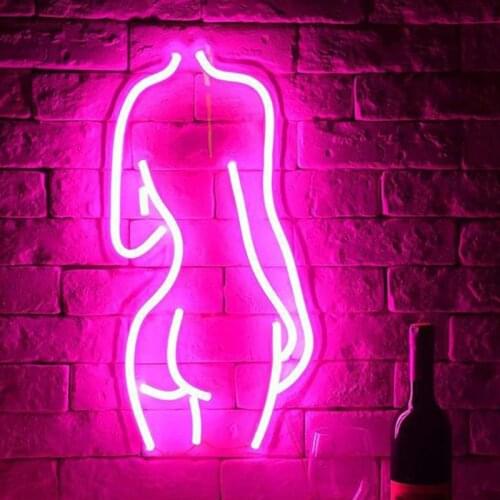 LED Neon Sign Girl Female Model Wall Hanging Light Lady Body Neon Light For Bar Party Wedding Home Decor Night Lamp Xmas Gift