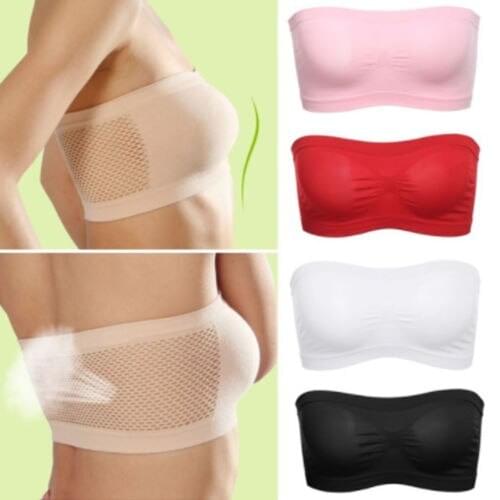 Strapless Tube Top Womens Bandeau Bra Underwear Women Bralette Seamless Crop Top Women summer Tops