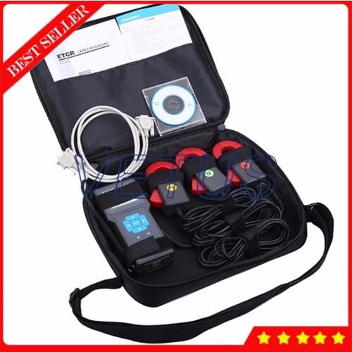 ETCR8300 0.0A-500A Three-Channel AC Leakage Current Measurement Meter with Monitoring Recorder true RMS digital ammeter