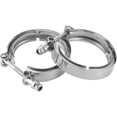 Turbo Chargers Parts automobiles 3in Turbo Exhaust Pipe Clamp V‑Band Clip Stainless Steel Auto Accessory kit turbo
