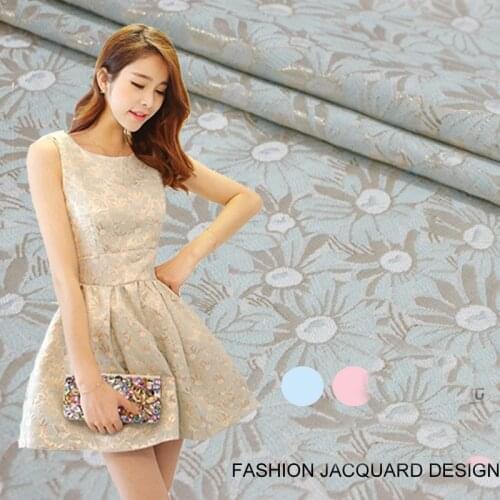 High-end jacquard brocade DIY sewing dress fabric curtain sofa cushion home patchwork upholstery 145cm width