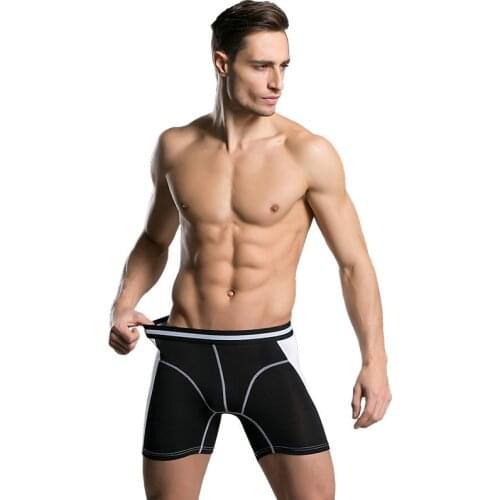 4 Pcs/lot High Elastic Boxer Men 100% Cotton Sport Mens Underwear Male Panty Underpants Comfortable Shorts cueca masculina