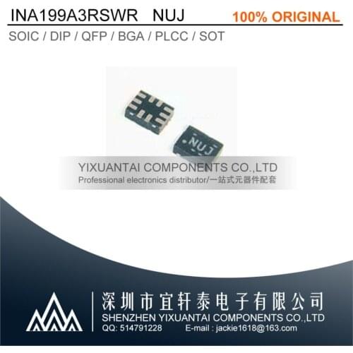 5pcs/lot Free shipping 100% original INA199A3RSWR INA199A3 INA199 NUJ UQFN10