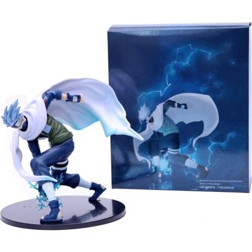 16.5CM Naruto Six Generations Hagaki Cloak Kakashi Thousand Birds Raicchi Anime Figure Anime Toy Boxed Fingurine Model
