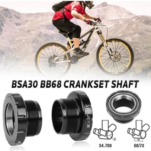 BSA30 BB68 BSA 68 73mm MTB Road bike External Bearing Bottom Brackets for BB386 30mm Crankset