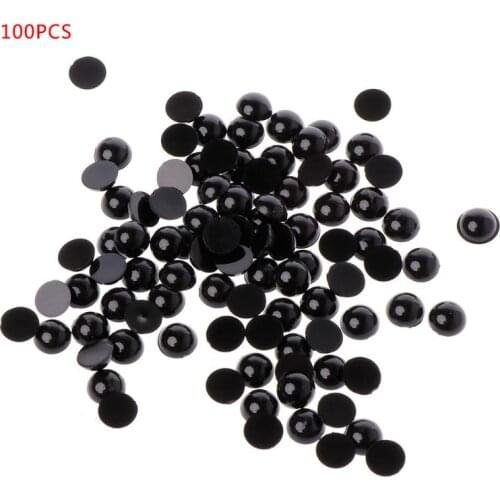 100pcs 6-18mm Black Plastic Safety Eyes For Bear Doll Animal Puppet Crafts Children Kids DIY Toys
