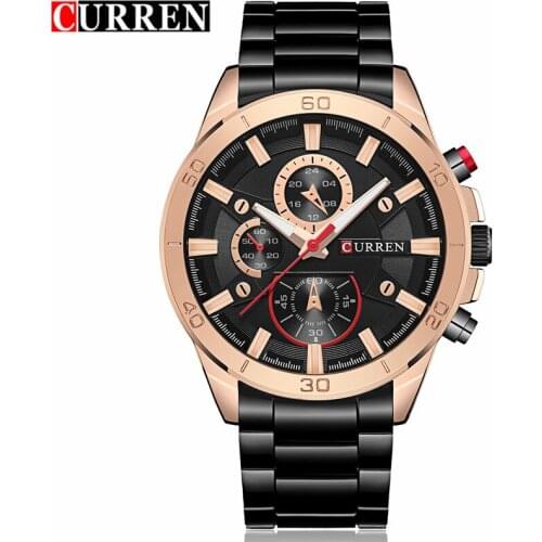 Curren Mens Gold Watch
