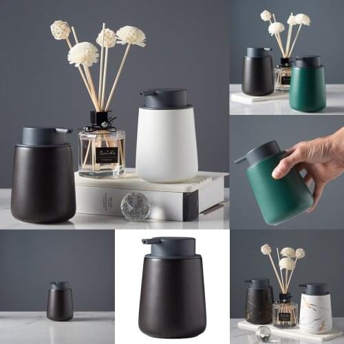 Matte Marble Pattern Bathroom Soap Dispenser Nordic Ceramic Lotion Bottle Washing Set Liquid Soap Container Bathroom Accessories