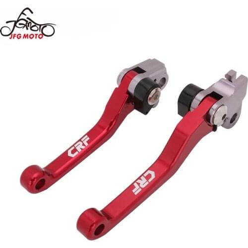 For Honda CRF250R CRF450R CRF 250 450 R RX 2007-2020 Motorcycle Foldable Brake Clutch Lever Dirt Pit Bike Clutch Levers Grips