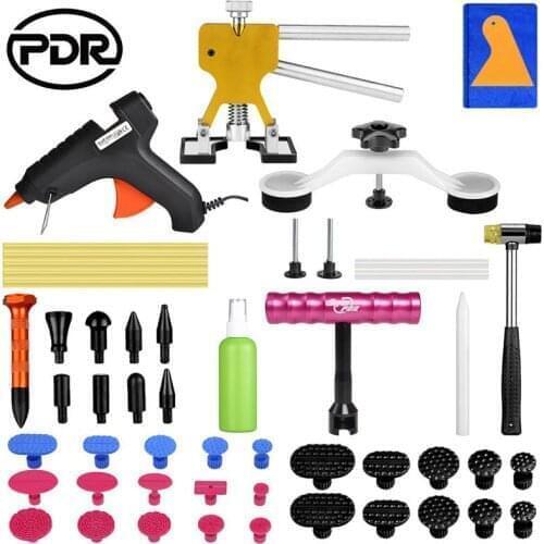 PDR Tool Paintless Dent Repair Tool Auto Dent Puller Suction Cup Car Body Dent Damage Repair Hand Tools Pulling Bridge Hammer