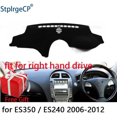 Car Dashboard Cover Mat for lexus ES350 ES240 2006-2012 Right Hand Drive Dashmat Pad Dash Mat Covers Dashboard Accessories