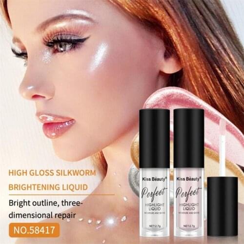 Makeup Highlighter Face Brightener High-light lying silkworm brightening Eye shadow liquid foundation concealer lasting