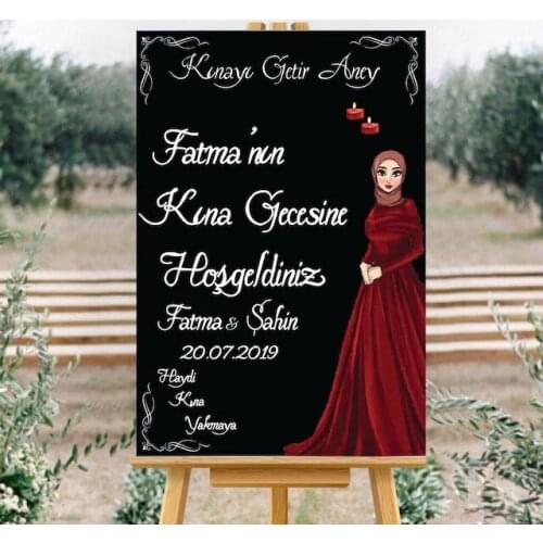 Personalized Flip Forex Welcome Board-Black Henna Model 355132863