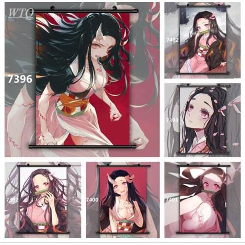 Demon Slayer Kimetsu No Yaiba Kamado Nezuko Anime Posters Canvas Painting Wall Decor Wall Art Picture Room Decor Home Decor