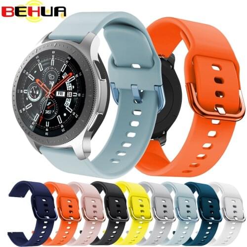 20mm 22mm watch band straps For Samsung Galaxy watch 46mm 42mm active 2 Sport Bracelet womens Mens strap Gear S3 S2 Watchband