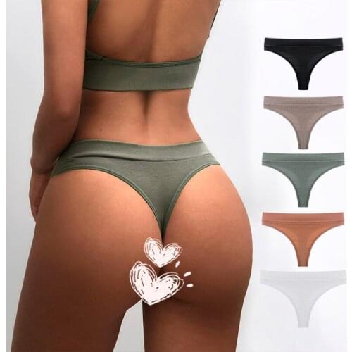 Heeatal Sexy Underwear Women Cotton Panties Thongs Women Sexy Lingerie for Women Cotton Underwear Women Wholesale Lots Bulk