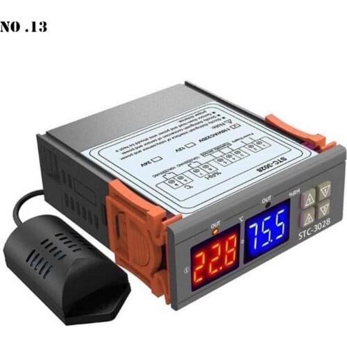STC-3028 Digital Thermostat Temperature Controller LCD Humidity Controller Incubator Thermoregulator Heating Cooling Hygrometer