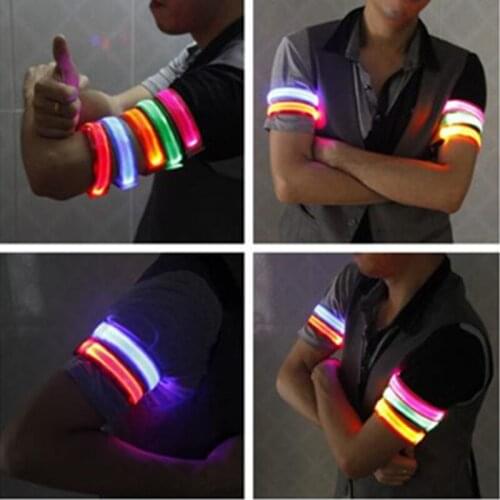 Led/Glow Bracelets Light Arm Armband Strap Safety Belt For Night Running Cycling Hand Strap Wristband Wrist Bracelets