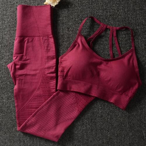 2 Piece Set Sports Suit Female Workout Clothes For Women Sports Bra And Leggings Set Sports Wear For Women Gym Clothing