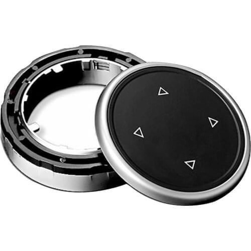 1pcs Car Big Multi Media Knob Cover Trim Black Button For BMW F10 F20 F30 iDrive High Quality