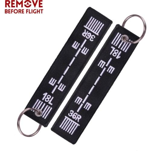1PCS Key Ring Remove Before Flight Embroidery Keychain Aviation Gifts Key Chain Motorcycle OEM Promotional Gift Safety KeyRing