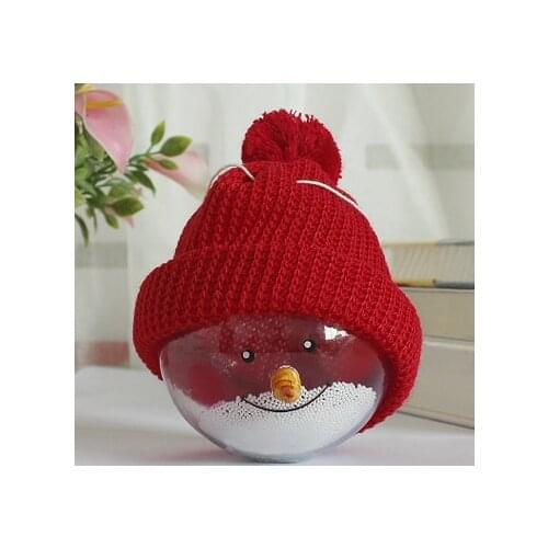 1 PCS New custom Christmas decorations Christmas lights 8cm hollow transparent Christmas ball