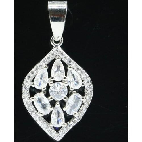 25x18mm Romantic Heart Shape Red Blood Ruby Green Tsavorite Garnet Pink Tourmaline Gift For Sister Silver Pendant