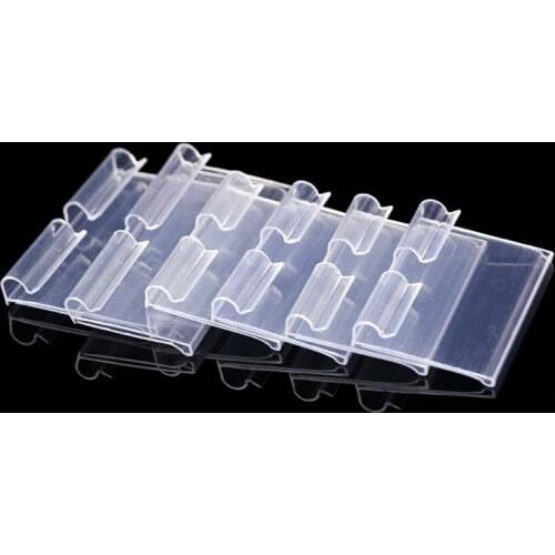 50PCS PVC Price Tags Premium PVC Price Tag For Supermarket Mall Shop Store Price Tag Of PVC Supermarket Shelf Good (Transparent)